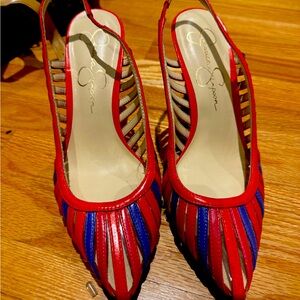 Jessica Simpson Multicolored Slingbacks